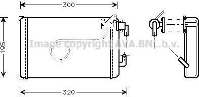 Prasco IV6013 теплообменник, отопление салона на IVECO Zeta