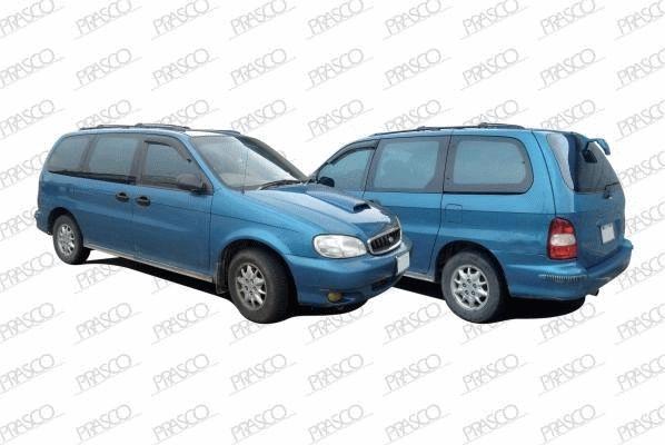 Prasco KI720R001 радиатор, охлаждение двигателя на KIA CARNIVAL I (UP)