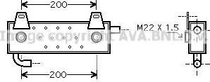 Prasco MN3039 масляный радиатор, двигательное масло на MAN NL