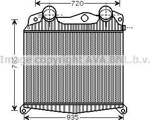 Prasco MN4017 интеркулер на MAN TGA