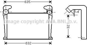 Prasco MN4034 интеркулер на MAN L 2000