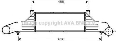 Prasco MS4295 интеркулер на MERCEDES-BENZ C-CLASS универсал (S202)