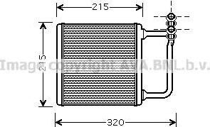Prasco MS6451 теплообменник, отопление салона на MERCEDES-BENZ E-CLASS (W211)