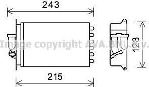 Prasco MS6649 теплообменник, отопление салона на MERCEDES-BENZ S-CLASS (W140)