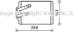 Prasco MS6666 теплообменник, отопление салона на MERCEDES-BENZ M-CLASS (W163)