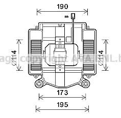 Prasco MS8669 электродвигатель, вентиляция салона на MERCEDES-BENZ S-CLASS купе (C216)