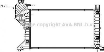 Prasco MSA2300 радиатор, охлаждение двигателя на MERCEDES-BENZ SPRINTER 4-t фургон (904)