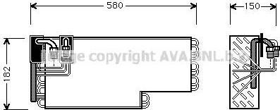 Prasco MSV269 испаритель, кондиционер на MERCEDES-BENZ S-CLASS купе (C126)