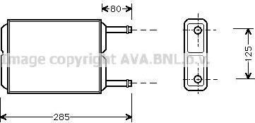 Prasco MZ6123 теплообменник, отопление салона на MAZDA 626 III (GD)