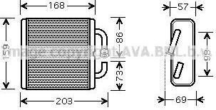 Prasco MZ6144 теплообменник, отопление салона на MAZDA 323 III Hatchback (BF)