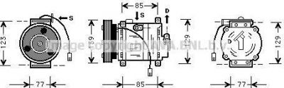 Prasco MZK035 компрессор, кондиционер на MAZDA 626 IV Hatchback (GE)