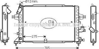 Prasco OL2364 радиатор, охлаждение двигателя на SCANIA P,G,R,T - series