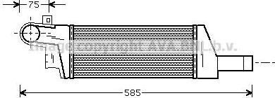 Prasco OL4322 интеркулер на OPEL CORSA C (F08, F68)