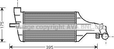 Prasco OL4374 интеркулер на OPEL ZAFIRA A (F75_)