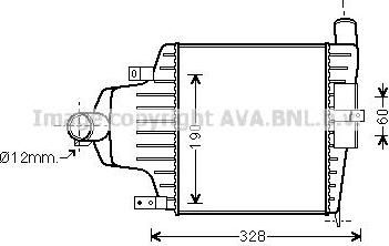 Prasco OL4415 интеркулер на OPEL ASTRA H универсал (L35)