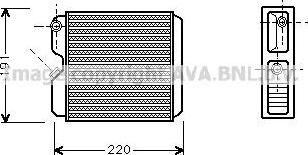 Prasco OL6240 теплообменник, отопление салона на OPEL ASTRA G седан (F69_)