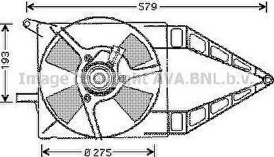 Prasco OL7503 вентилятор, охлаждение двигателя на OPEL CORSA B (73_, 78_, 79_)