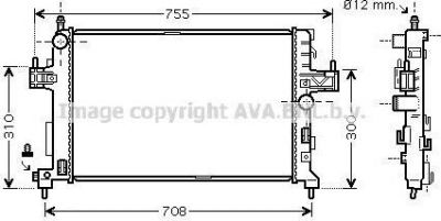 Prasco OLA2380 радиатор, охлаждение двигателя на OPEL CORSA C фургон (F08, W5L)