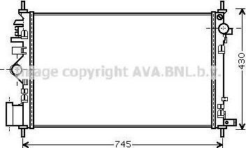Prasco OLA2469 радиатор, охлаждение двигателя на VW LT 28-46 II c бортовой платформой/ходовая часть (2DC, 2DF, 2