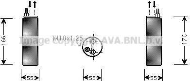 Prasco OLD371 осушитель, кондиционер на OPEL CORSA C фургон (F08, W5L)