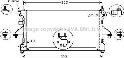 Prasco PE2308 радиатор, охлаждение двигателя на PEUGEOT BOXER автобус