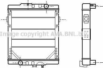 Prasco RE2049 радиатор, охлаждение двигателя на RENAULT TRUCKS Magnum