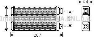 Prasco RT6457 теплообменник, отопление салона на NISSAN INTERSTAR c бортовой платформой/ходовая часть