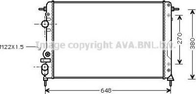 Prasco RTA2266 радиатор, охлаждение двигателя на RENAULT SCЙNIC I (JA0/1_)