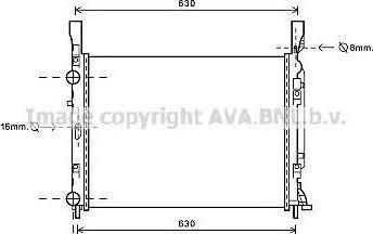 Prasco RTA2469 радиатор, охлаждение двигателя на RENAULT KANGOO / GRAND KANGOO (KW0/1_)