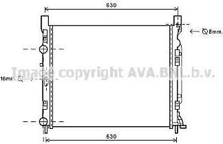 Prasco RTA2470 радиатор, охлаждение двигателя на RENAULT KANGOO / GRAND KANGOO (KW0/1_)
