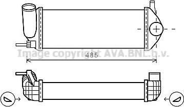 Prasco RTA4484 интеркулер на RENAULT KANGOO / GRAND KANGOO (KW0/1_)