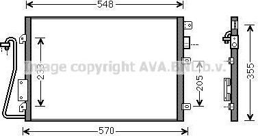 Prasco RTA5275 конденсатор, кондиционер на RENAULT CLIO II фургон (SB0/1/2_)