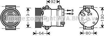 Prasco RTAK429 компрессор, кондиционер на RENAULT MEGANE II (BM0/1_, CM0/1_)