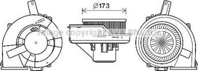 Prasco ST8047 электродвигатель, вентиляция салона на SKODA RAPID Spaceback (NH1)