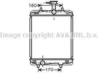 Prasco TOA2363 радиатор, охлаждение двигателя на TOYOTA AYGO (PAB4_, KGB4_)