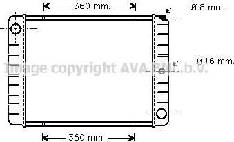 Prasco VO2038 радиатор, охлаждение двигателя на VOLVO 240 Kombi (P245)