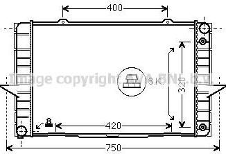 Prasco VO2092 радиатор, охлаждение двигателя на VOLVO V70 I (LV)