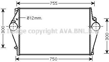 Prasco VO4137 интеркулер на VOLVO S80 I (TS, XY)