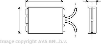 Prasco VO6036 теплообменник, отопление салона на VOLVO 240 Kombi (P245)
