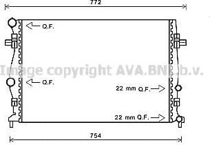 Prasco VW2343 радиатор, охлаждение двигателя на SEAT LEON ST (5F8)