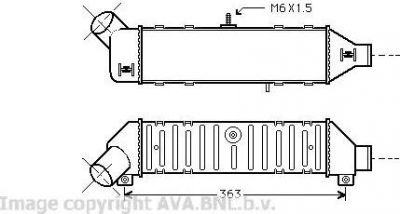 Prasco VW4136 интеркулер на VW POLO CLASSIC (6KV2)