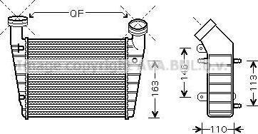 Prasco VW4238 интеркулер на VW PASSAT Variant (3B6)