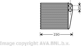 Prasco VW6229 теплообменник, отопление салона на VW PASSAT CC (357)