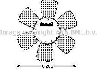 Prasco VW7524 вентилятор, охлаждение двигателя на AUDI 80 (81, 85, B2)
