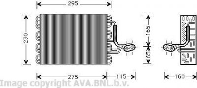 Prasco VWV168 испаритель, кондиционер на SEAT CORDOBA (6K1, 6K2)