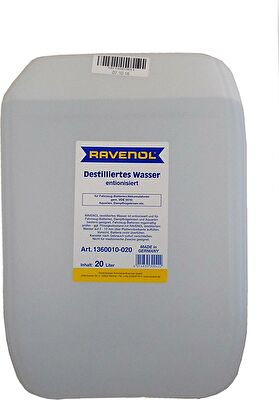 RAVENOL 4014835300422 Дистиллированная вода destilliertes Wasser (20л)