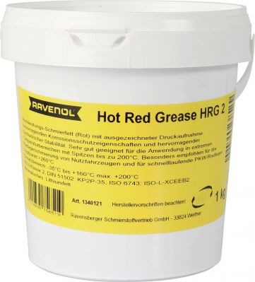 RAVENOL 4014835756519 Смазка Hot Red Grease HRG 2 ( 1кг)