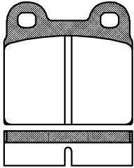 Remsa 0007.00 комплект тормозных колодок, дисковый тормоз на OPEL VECTRA B (36_)