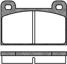 Remsa 0018.00 комплект тормозных колодок, дисковый тормоз на SKODA RAPID (120G, 130G, 135G)