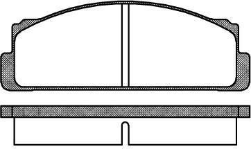 REMSA Комплект тормозных колодок, диско (0022.00)
